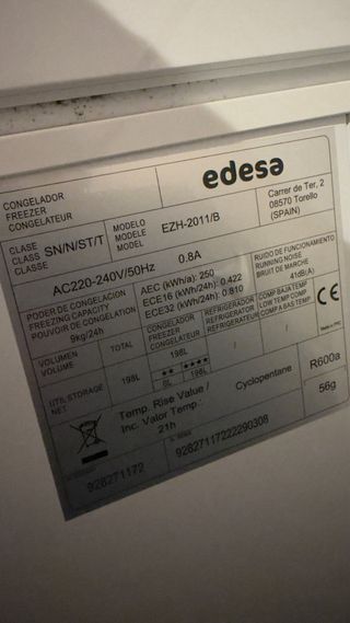 Congelador Horizontal Edesa EZH-2011