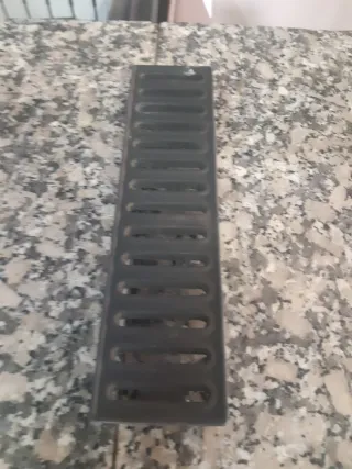 Rejilla chimenea HERGOM metal gris