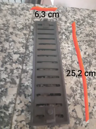 Rejilla chimenea HERGOM metal gris