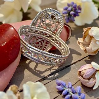 Anello vintage in filigrana d’argento