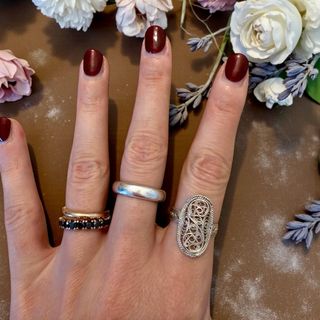 Anello vintage in filigrana d’argento