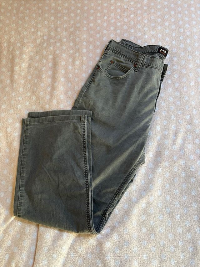 Pantalones anchos Lee Hombre W34 L36 Grises