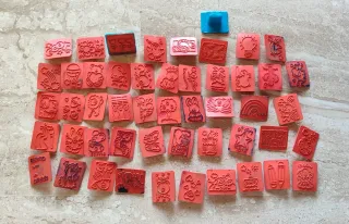 Lote Sellos Infantiles Arcilla Cerámica (50)