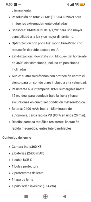 Insta360 X5 8K Action Cam
