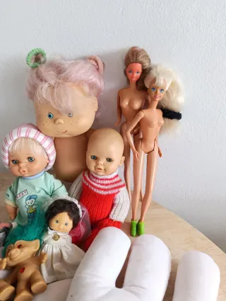 Lote muñecas antiguas Famosa Mattel trolls nenuco