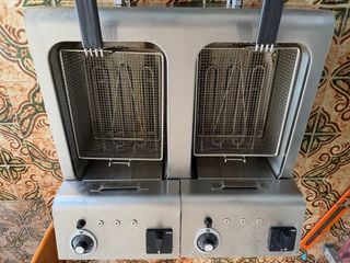 Freidora Eléctrica Doble 10L+10L Trifásica