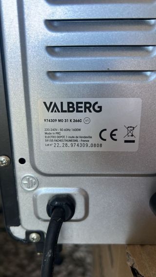 Horno electrico Valberg