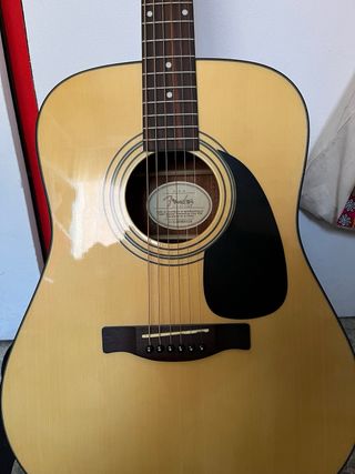 Fender CD-60 NAT Guitarra Acústica con funda