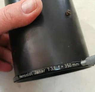 Lente Hensoldt Janar 1:3.6 f=350mm