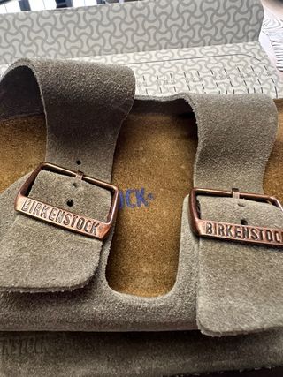 Sandalias Birkenstock Arizona Beige Talla 40