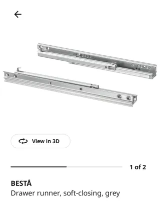 Fianco o Frontale per Cassetto LAPPVIKEN Ikea Bianco 60x26