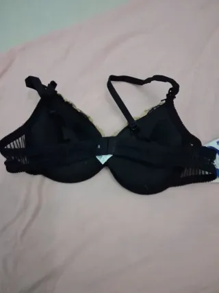 Sujetador Selmark Negro Encaje