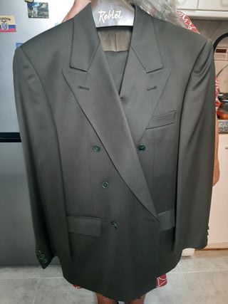 Traje Emidio Tucci Verde Oliva y Gris