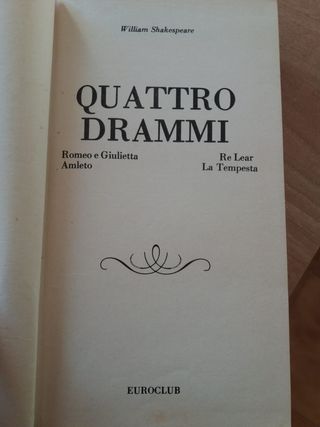 william shakespeare quattro drammi €1