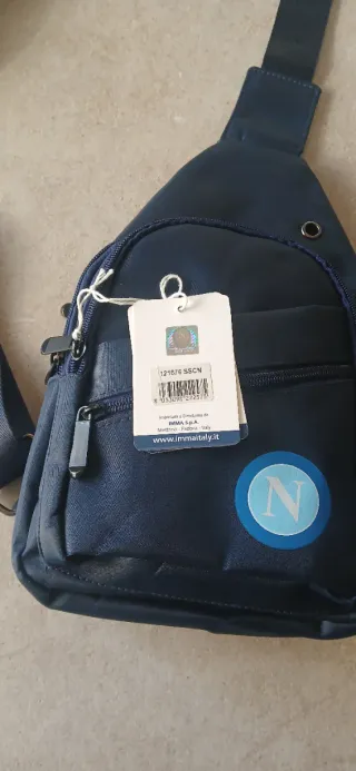 Borsello SSC Napoli Enzo Castellano Blu