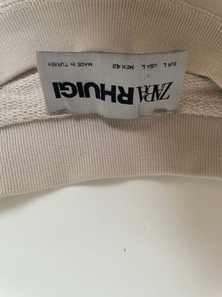 Sudadera Zara x RHUIGI Beige