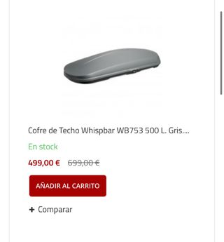 Cofre Baúl WhispBar para Coche