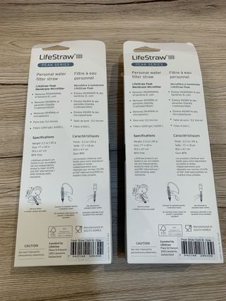 Pack 2 Filtros Agua LifeStraw Peak Series
