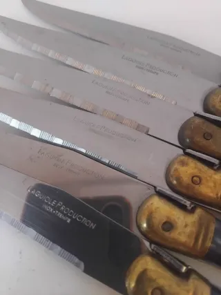 Cuchillos y tenedores Laguiole 6/12 pax