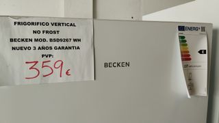 Congelador Vertical Becken No Frost