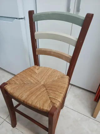 Conjunto Mesa y 4 Sillas Rústicas