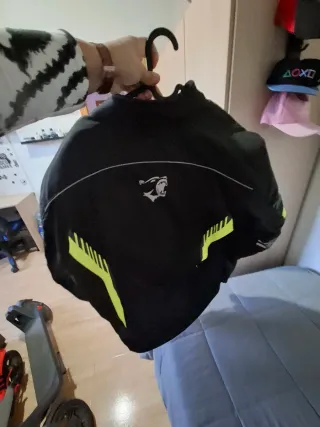 Casco Moto SHIRO Gris y Amarillo Chaqueta