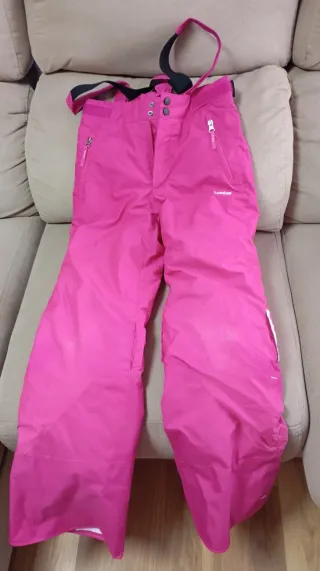 Pantalón de nieve niña rosa talla 10 años