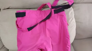 Pantalón de nieve niña rosa talla 10 años