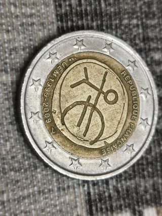 Moneda 2 Euros Francia Errores Acuñación
