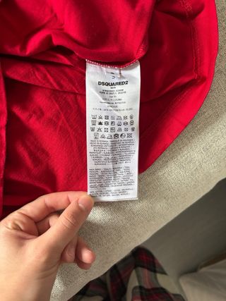 T-shirt DSQUARED2 ICON Vermelha Tamanho S