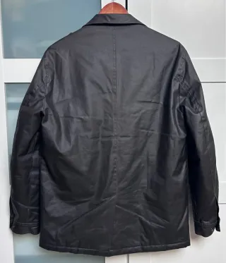 Cazadora Tipo Barbour Adolfo Dominguez Negra- L