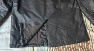 Cazadora Tipo Barbour Adolfo Dominguez Negra- L