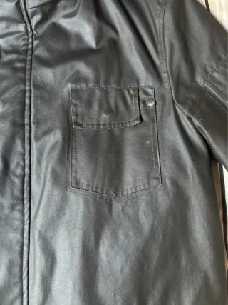 Cazadora Tipo Barbour Adolfo Dominguez Negra- L