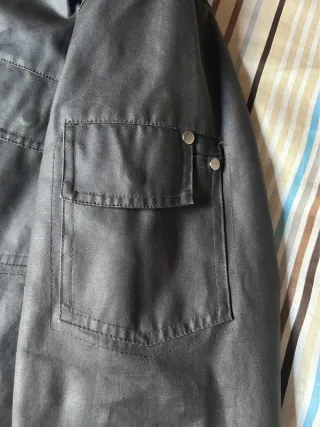 Cazadora Tipo Barbour Adolfo Dominguez Negra- L