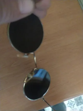 Gafas vintage años 80 marrones y plateadas