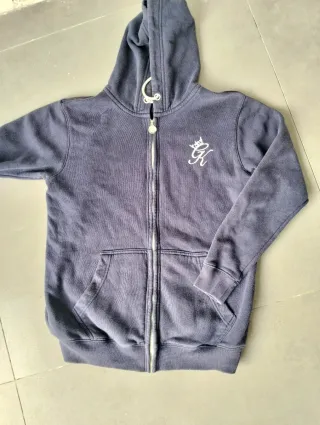 Sudadera Gym King azul con cremallera