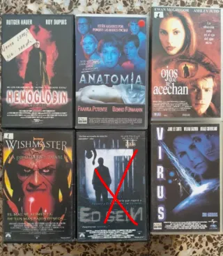 PELÍCULA VHS CAJA VIDEOCLUB HORROR SUSPENSE TERROR