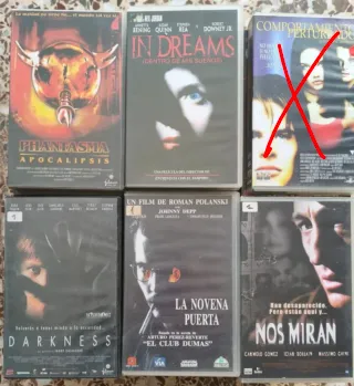 PELÍCULA VHS CAJA VIDEOCLUB HORROR SUSPENSE TERROR