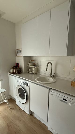 Muebles de cocina en blanco