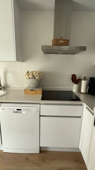 Muebles de cocina en blanco