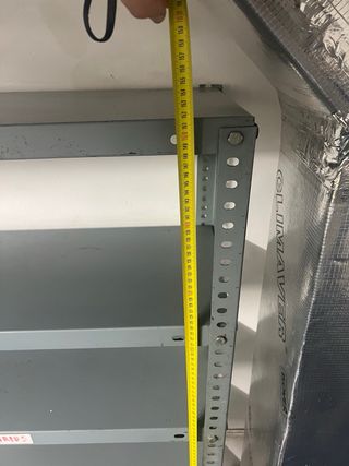 Estanterías metálicas grises (3 unidades)