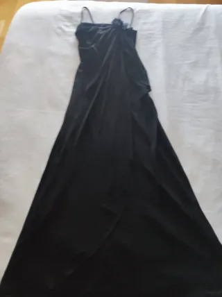 Vestido de fiesta negro largo