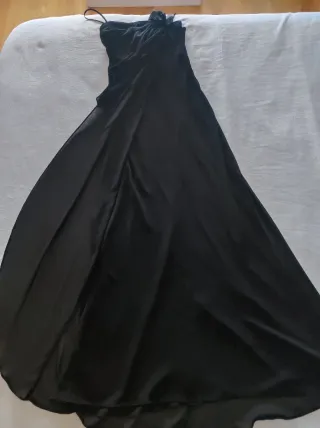 Vestido de fiesta negro largo