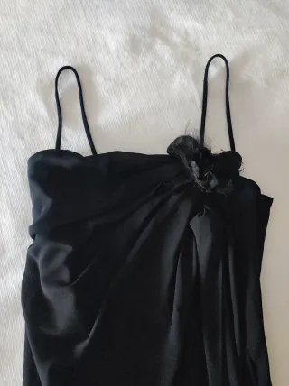 Vestido de fiesta negro largo