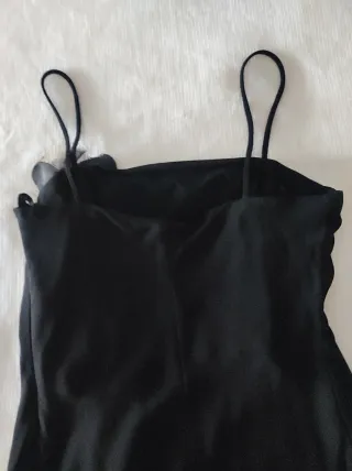 Vestido de fiesta negro largo