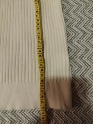 Jersey punto blanco sin mangas talla única