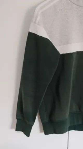 Sudadera Adidas bicolor gris y verde