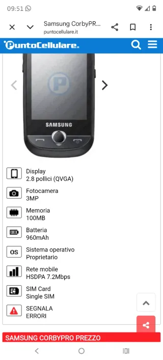 Samsung Corby Pro B5310