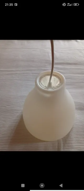 Candeeiro de teto em plástico