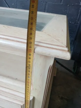 Mesa de centro madera y cristal